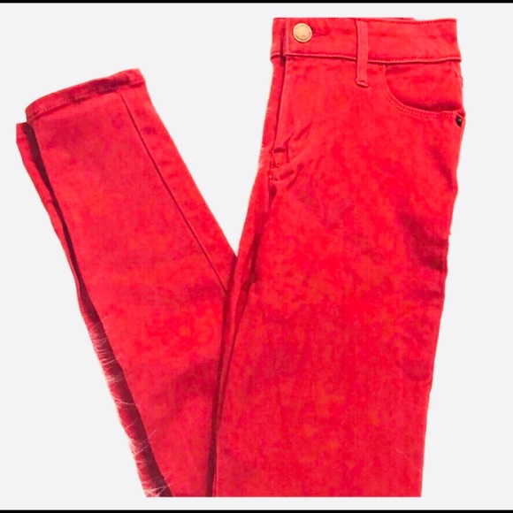 Old Navy Denim - Woman’s Old Navy Red Mid- rise Skinny Jeans Size 0 Old Navy Denim - Woman’s Old Navy Red Mid- rise Skinny Jeans Size 0
